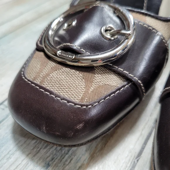 Coach Brown and Tan Women's Heels - Picture 11 of 11